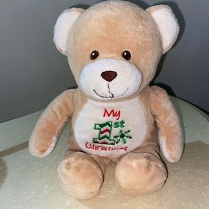 Dan Dee My First Christmas 11” Plush Teddy Bear Tan Baby Plush Toy Collectible